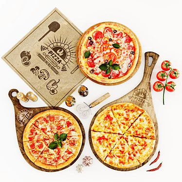 Deluxe Pizza Set | Perfect for Pizza Lovers 3D model image 1 