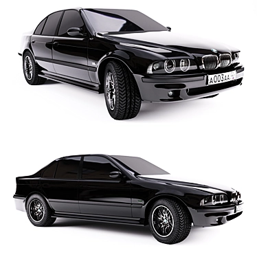 Sleek BMW e39 M5 3D model image 1 