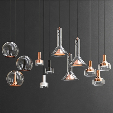 Elegant Pendant Lights Collection 6 3D model image 1 