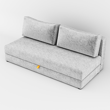 Innovative Osvald Twist Granite Sofa 3D model image 1 