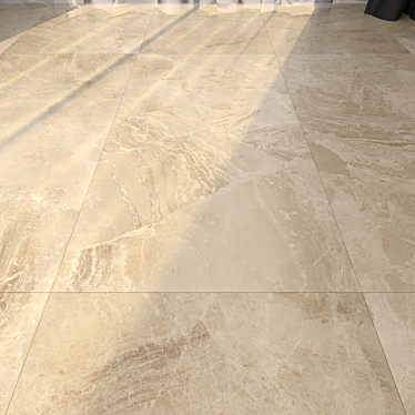 Elegant Marble Floor 160: HD Texture, CORONA + VRAY Material 3D model image 1 