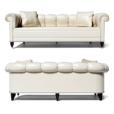 Baker Paris Sofa: Timeless Elegance 3D model image 1 