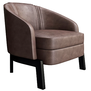 Elegant Comfort: Molteni & Chelsea Armchair 3D model image 1 