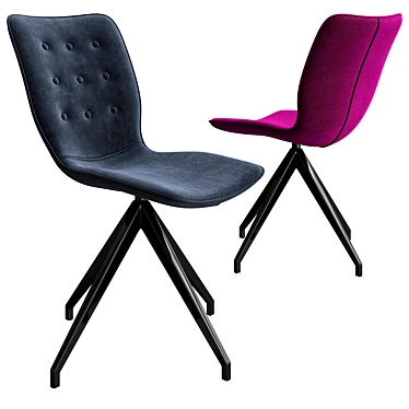360° Swivel Trestle Chair 3D model image 1 