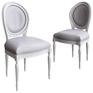 Elegant Louise Chair Kare 3D model image 1 