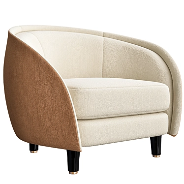 Revers Lounge Chair: Modern Elegance 3D model image 1 