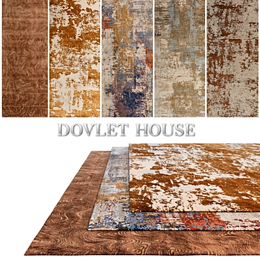 Luxurious Carpets Collection: DOVLET HOUSE - Set of 5 (Part 328) 3D model image 1 