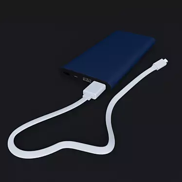 Xiaomi 10000mAh Power Bank: Sleek & Reliable Charging 3D model image 1 