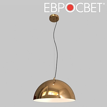 Golden Cupola Suspended Luminaire Eurosvet 3D model image 1 