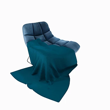 Luxurious Velvet Restchair 3D model image 1 