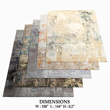 Thibault Van Renne Abstracts Rugs 3D model image 1 