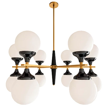 Elegant Ball Valley Chandelier 3D model image 1 