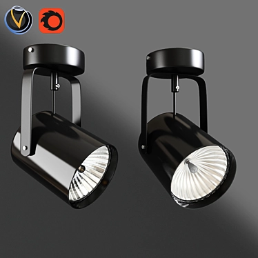 Title: Sleek Single Spotlight with Edit Fletch Design 3D model image 1 