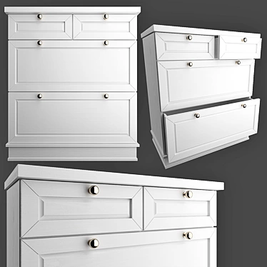 Contemporary Chest of Drawers 3D model image 1 