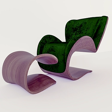 Elegant Toranj Armchair: Designed & Rendered with Vray 3D model image 1 