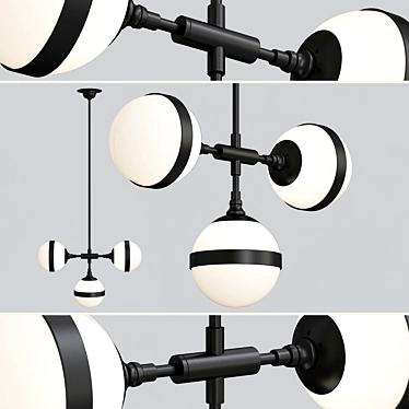 Peggy Futura Hangar Design: Modern Art Deco Lamp 3D model image 1 