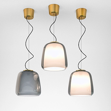 Elegant EVEDAL Suspension Lamp 3D model image 1 