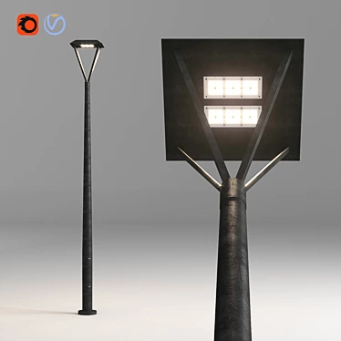 Alcor LED Luminaire - 7000lm 3D model image 1 