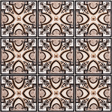 Elegant Fontnay Panel: 3DMax Tile 3D model image 1 