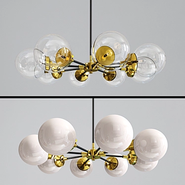 Elegant Cruze Chandelier 3D model image 1 