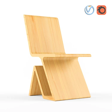 Elevate Your Space: Shiven 2 Chair 3D model image 1 