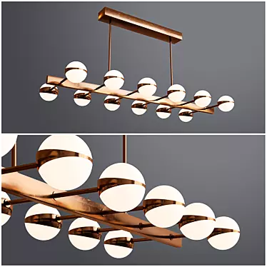 Stilnovo Chandelier - Modern 12-Light Fixture 3D model image 1 