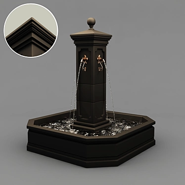 Versatile Garden Fountain 3D model image 1 