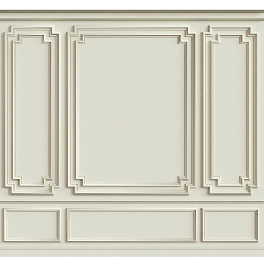 3D Wall Moulding Enhancement 3D model image 1 