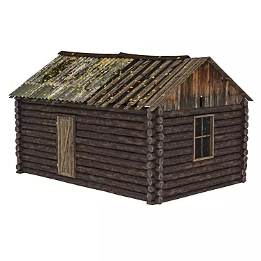 Forgotten Hunter's Forest Cabin 3D model image 1 