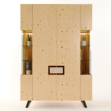 Bravos Collection Cupboard | 1350mm x 1950mm x 450mm 3D model image 1 