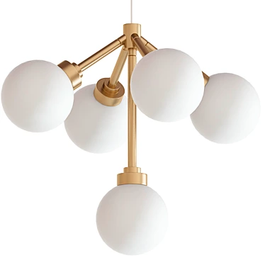 Elegant Mini Chandelier: Tech Lighting Mara 3D model image 1 