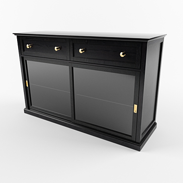 Elegant MALSJÖ Sideboard: Stylish Storage Solution 3D model image 1 