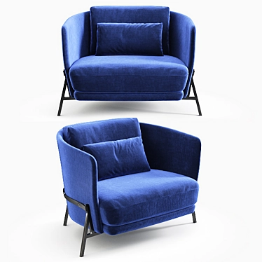 Elevated Comfort: Arflex CRADLE Chair 3D model image 1 