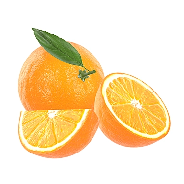 Geometry Orange Fruit 3D Model 3D model image 1 