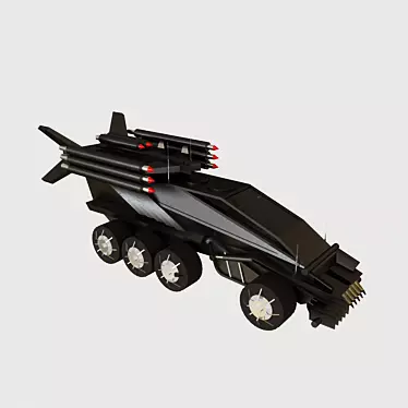 Futuristic Battle Vehicle 3D model image 1 