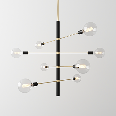 Mitzi Astrid Chandelier: Elegant Illumination 3D model image 1 