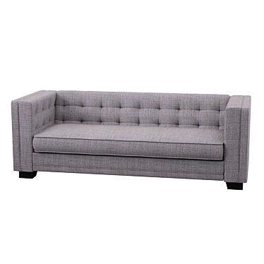 Elegant Velvet Sofa - Luxurious and Comfortable 3D model image 1 