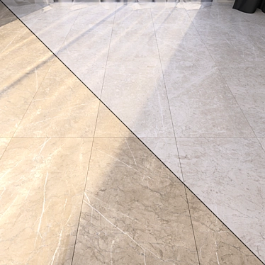 Luxury Marble Floor Tiles 3D model image 1 