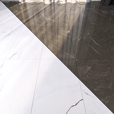 Marble Floor Set: HD Texture, Corona & Vray Materials 3D model image 1 