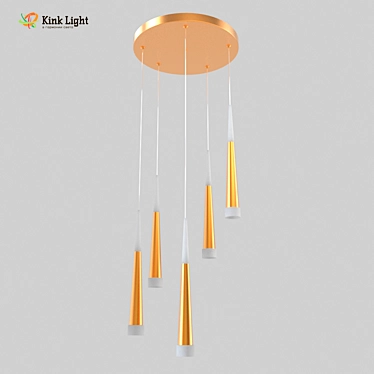 Golden Ray LED Suspended Lamp 3D model image 1 