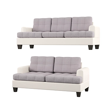 Elegant Comfort Sofa 3D model image 1 