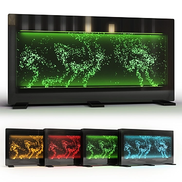 Bubble Monopanel RGB Illuminated Acrylic Display 3D model image 1 