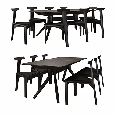 Samurai Dining Set 3D model image 1 