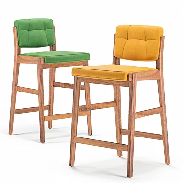 Elevate your space with Capo Bar Stool 3D model image 1 
