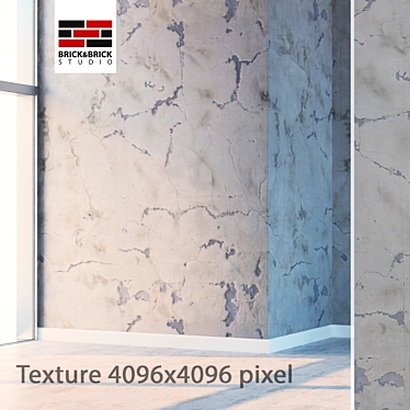 Seamless High Detail Plaster 3D model image 1 