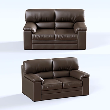 Ella 2-Seater Sofa: Compact and Stylish 3D model image 1 