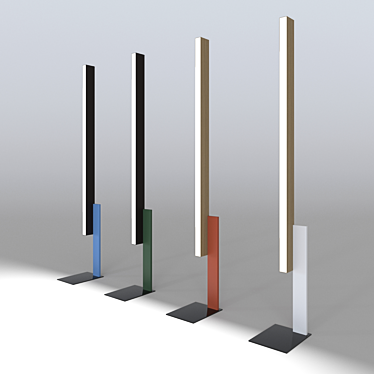 Sleek and Stylish Floor Lamps 3D model image 1 