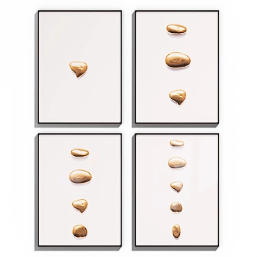 InteriorsHome Poster Set: 4 Frames, A1 Size 3D model image 1 