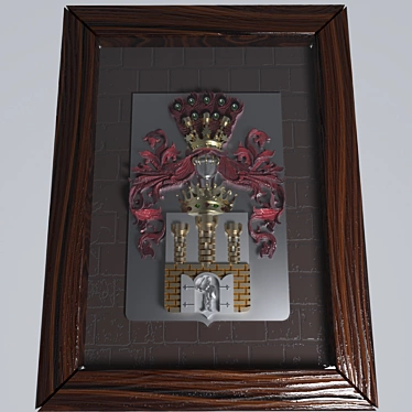 Regal Heraldry Painting 3D model image 1 