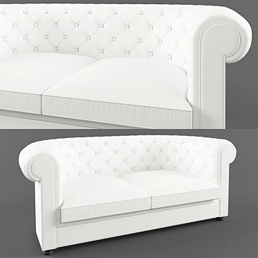 Modern Darlas Fuert Sofa - High Poly 3D Model 3D model image 1 